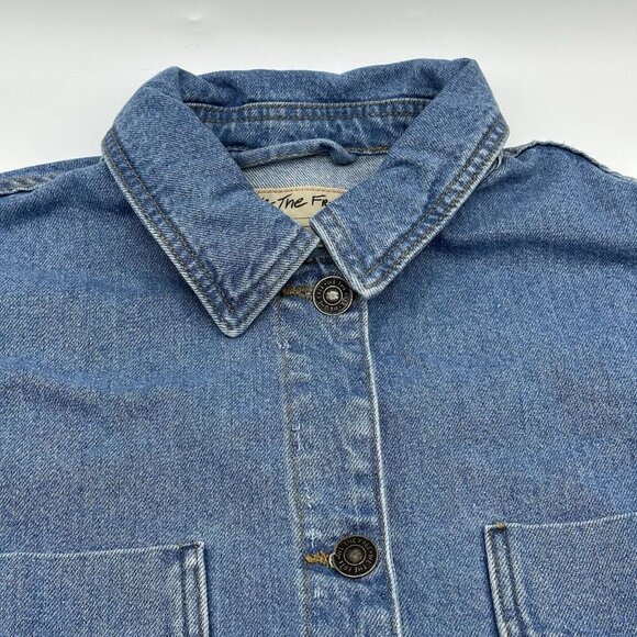 Free People Blue Jean Jacket - Picture 6 of 11